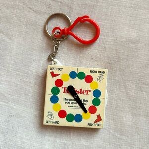 90s Twister Game Keychain